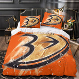 Charger l&#39;image dans la visionneuse de la galerie, Anaheim Ducks Bedding Set Pattren Quilt Duvet Cover Without Filler