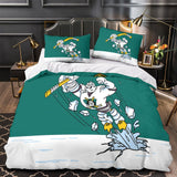 Charger l&#39;image dans la visionneuse de la galerie, Anaheim Ducks Bedding Set Pattren Quilt Duvet Cover Without Filler