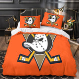 Charger l&#39;image dans la visionneuse de la galerie, Anaheim Ducks Bedding Set Pattren Quilt Duvet Cover Without Filler