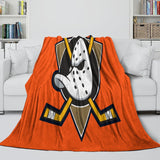 Charger l&#39;image dans la visionneuse de la galerie, Anaheim Ducks Blanket Flannel Throw Kids Room Decoration