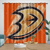 Load image into Gallery viewer, Anaheim Ducks Curtains Pattern Blackout Window Drapes Room Decoration
