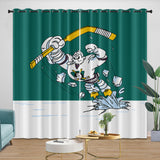 Load image into Gallery viewer, Anaheim Ducks Curtains Pattern Blackout Window Drapes Room Decoration