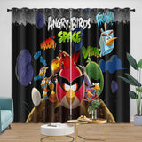 Load image into Gallery viewer, Angry Birds Curtains Blackout Window Drapes Room Decoration