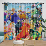 Charger l&#39;image dans la visionneuse de la galerie, Anime One Piece Curtains Kids Blackout Window Drapes