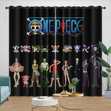 Load image into Gallery viewer, Anime One Piece Curtains Pattern Blackout Window Drapes