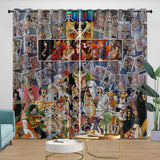 Load image into Gallery viewer, Anime One Piece Curtains Pattern Blackout Window Drapes