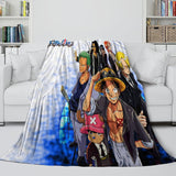 Charger l'image dans la visionneuse de la galerie, Anime One Piece Throw Flannel  Pattern Blanket Room Decoration
