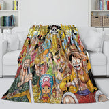 Charger l'image dans la visionneuse de la galerie, Anime One Piece Throw Flannel  Pattern Blanket Room Decoration