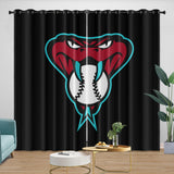 Charger l&#39;image dans la visionneuse de la galerie, Arizona Diamondbacks Curtains Blackout Window Drapes Room Decoration