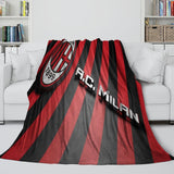 Load image into Gallery viewer, Associazione Calcio Milan Blanket Flannel Fleece Room Decoration