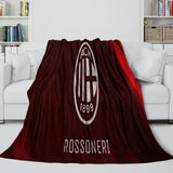 Load image into Gallery viewer, Associazione Calcio Milan Blanket Flannel Fleece Room Decoration