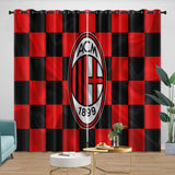 Charger l'image dans la visionneuse de la galerie, Associazione Calcio Milan Curtains Blackout Window Drapes Room Decoration