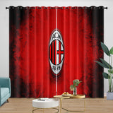 Charger l'image dans la visionneuse de la galerie, Associazione Calcio Milan Curtains Blackout Window Drapes Room Decoration
