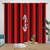 Charger l'image dans la visionneuse de la galerie, Associazione Calcio Milan Curtains Blackout Window Drapes Room Decoration
