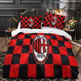 Load image into Gallery viewer, Associazione Calcio Milan Duvet Cover Bedding Set Without Filler