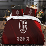 Load image into Gallery viewer, Associazione Calcio Milan Duvet Cover Bedding Set Without Filler