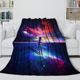 Charger l'image dans la visionneuse de la galerie, Astronaut Blanket Pattern Flannel Kids Room Throw