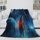 Charger l'image dans la visionneuse de la galerie, Astronaut Blanket Pattern Flannel Kids Room Throw
