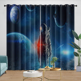 Charger l'image dans la visionneuse de la galerie, Astronaut Curtains Blackout Window Drapes Kids Room Decoration