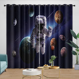 Charger l'image dans la visionneuse de la galerie, Astronaut Curtains Blackout Window Drapes Room Decoration