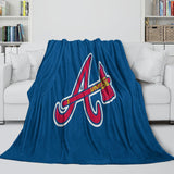 Charger l&#39;image dans la visionneuse de la galerie, Atlanta Braves Blanket Flannel Throw Room Decoration