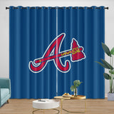 Charger l&#39;image dans la visionneuse de la galerie, Atlanta Braves Curtains Blackout Window Drapes Room Decoration