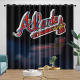 Charger l&#39;image dans la visionneuse de la galerie, Atlanta Braves Curtains Blackout Window Drapes Room Decoration