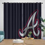 Charger l&#39;image dans la visionneuse de la galerie, Atlanta Braves Curtains Blackout Window Drapes Room Decoration