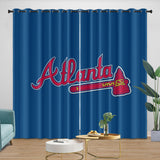 Charger l&#39;image dans la visionneuse de la galerie, Atlanta Braves Curtains Blackout Window Drapes Room Decoration