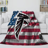 Charger l&#39;image dans la visionneuse de la galerie, Atlanta Falcons Blanket Flannel Fleece Throw Room Decoration