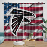 Load image into Gallery viewer, Atlanta Falcons Curtains Blackout Window Drapes