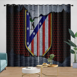 Load image into Gallery viewer, Atlético Madrid Curtains Blackout Window Drapes Kids Room Decoration
