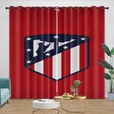 Load image into Gallery viewer, Atlético Madrid Curtains Blackout Window Drapes Kids Room Decoration