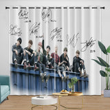 Charger l'image dans la visionneuse de la galerie, BTS Bangtan Boys Curtains Blackout Window Drapes Kids Room Decoration