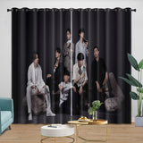 Charger l'image dans la visionneuse de la galerie, BTS Bangtan Boys Curtains Blackout Window Drapes Kids Room Decoration