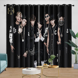 Charger l'image dans la visionneuse de la galerie, BTS Bangtan Boys Curtains Blackout Window Drapes Kids Room Decoration