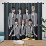 Charger l'image dans la visionneuse de la galerie, BTS Bangtan Boys Curtains Blackout Window Drapes Kids Room Decoration