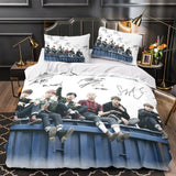 Load image into Gallery viewer, BTS Bangtan Boys Duvet Cover Kids Bedding Set Without Filler