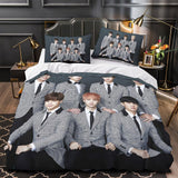 Load image into Gallery viewer, BTS Bangtan Boys Duvet Cover Kids Bedding Set Without Filler
