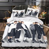 Load image into Gallery viewer, BTS Bangtan Boys Duvet Cover Kids Bedding Set Without Filler