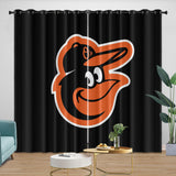 Charger l&#39;image dans la visionneuse de la galerie, Baltimore Orioles Curtains Blackout Window Drapes Room Decoration