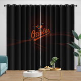 Charger l&#39;image dans la visionneuse de la galerie, Baltimore Orioles Curtains Blackout Window Drapes Room Decoration