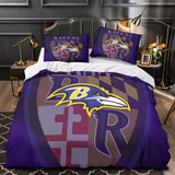 Charger l&#39;image dans la visionneuse de la galerie, Baltimore Ravens Bedding Set Duvet Cover Without Filler