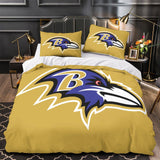 Charger l&#39;image dans la visionneuse de la galerie, Baltimore Ravens Bedding Set Duvet Cover Without Filler