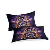 Charger l&#39;image dans la visionneuse de la galerie, Baltimore Ravens Bedding Set Duvet Cover Without Filler