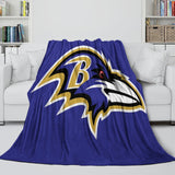 Charger l&#39;image dans la visionneuse de la galerie, Baltimore Ravens Blanket Flannel Fleece Throw Room Decoration