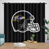 Load image into Gallery viewer, Baltimore Ravens Curtains Blackout Window Drapes