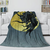 Load image into Gallery viewer, Batman Ninja Pattern Blanket Flannel Throw Room Decoration