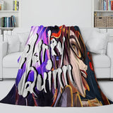 Load image into Gallery viewer, Batman Ninja Pattern Blanket Flannel Throw Room Decoration