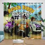 Load image into Gallery viewer, Beach Buggy Racing Curtains Blackout Window Drapes